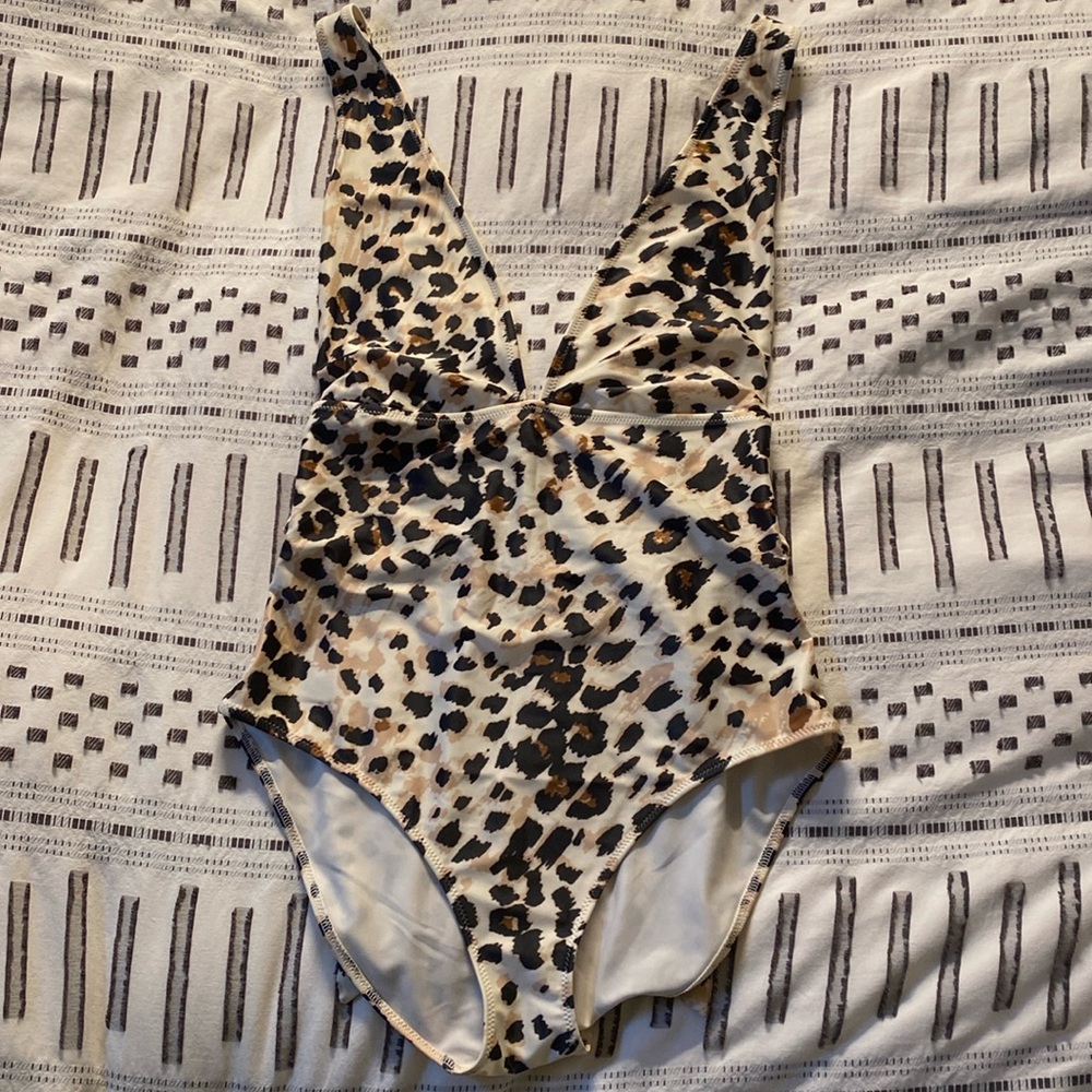 Leopard print one piece